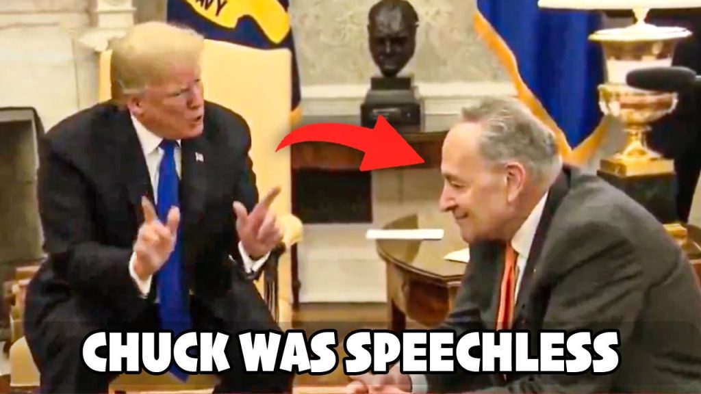 The Moment Donald Trump DESTROYS Chuck Schumer Right To His Face