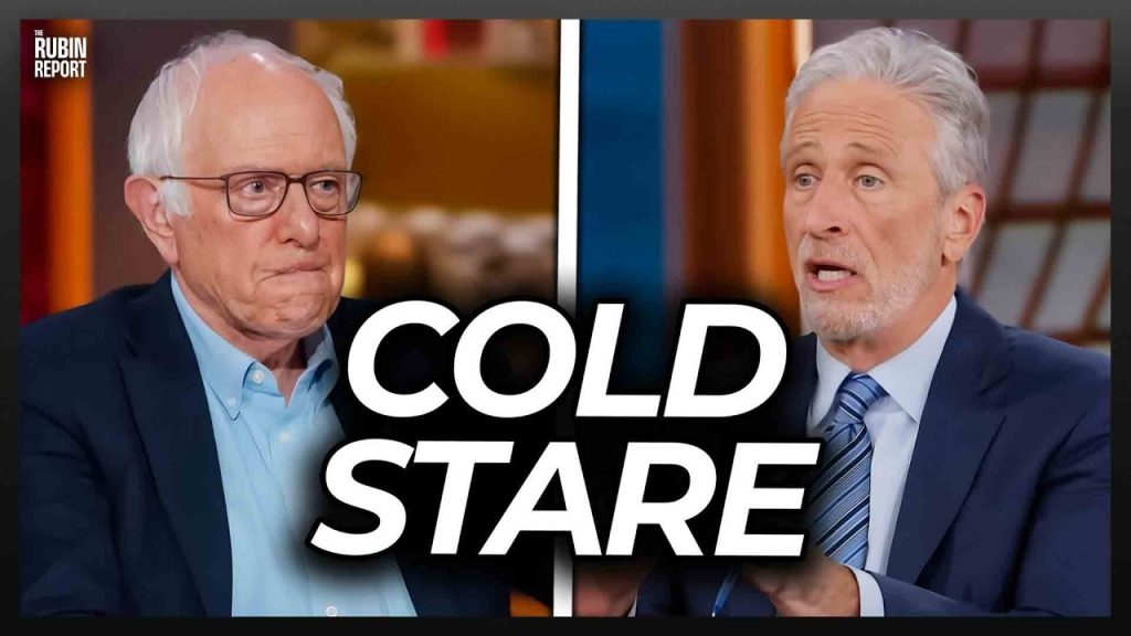 Watch Bernie’s Face as ‘Daily Show’s’ Jon Stewart Accidentally Insults Him