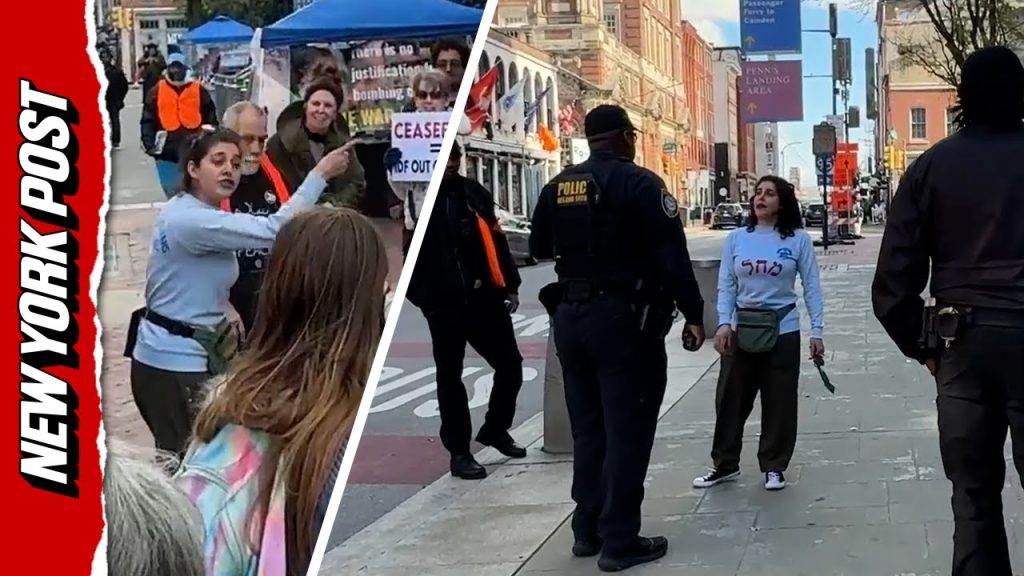 Wild Scene Outside Fetterman’s Office in Philly When Counter-Protester Interrupts Peace Vigil