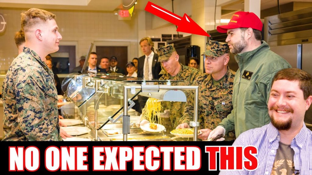 JD Vance walks into Marine Corps mess hall, what happens next is unbelievable