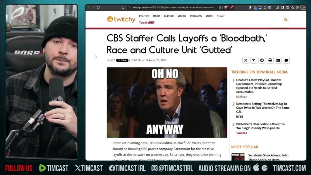 CBS Just NUKED Its Staff, CUT Woke Race Department After Bari Weiss Joins Company  | Tim Pool
