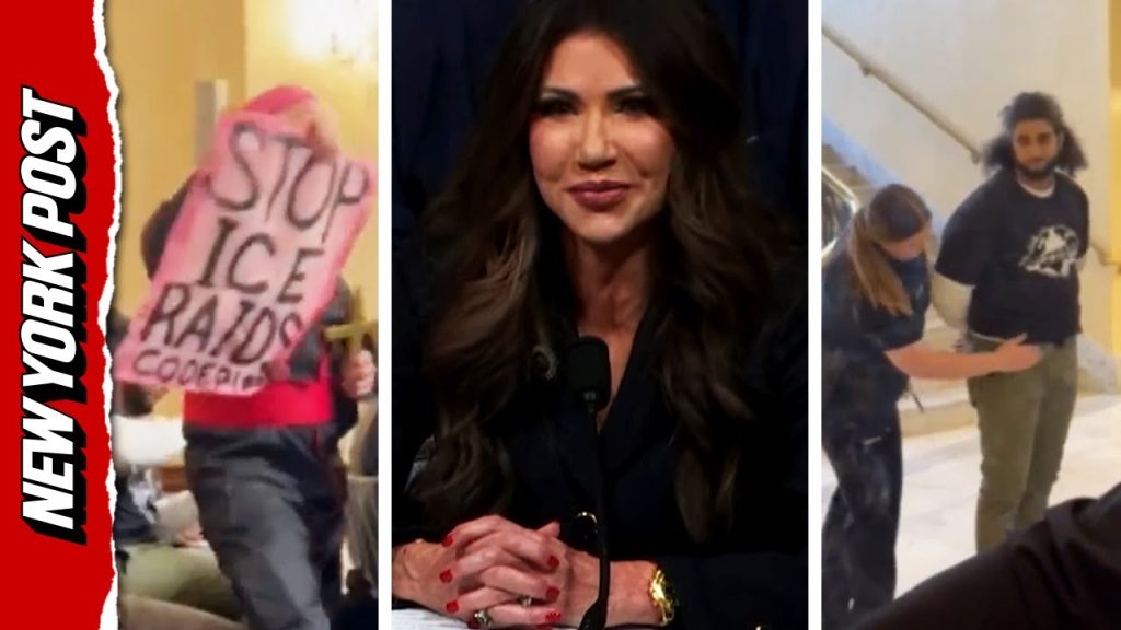 Noem Heckled by Protesters During House Committee Hearing on National Security