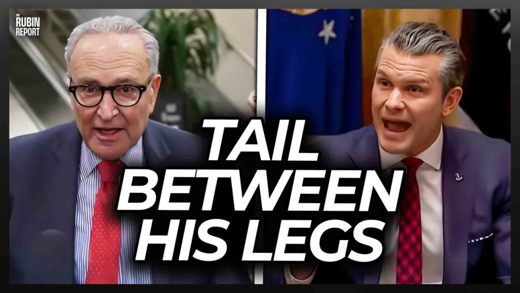 Pete Hegseth Humiliates Chuck Schumer in Front of the Press
