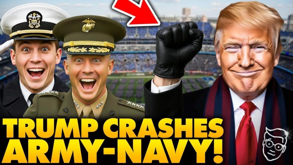Trump Welcomed Like Conquering HERO at Army-Navy Game