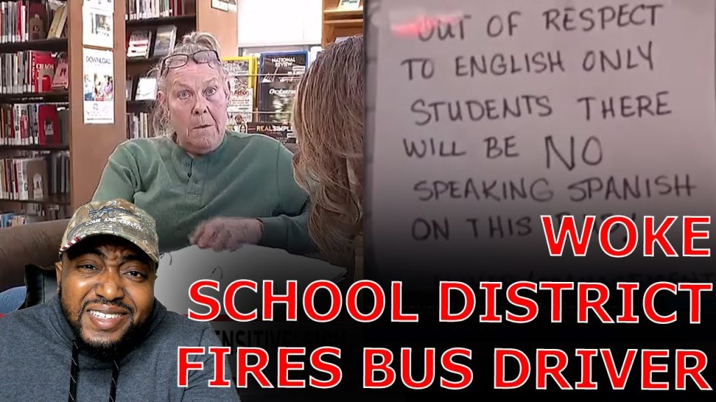 Bus Driver FIRED For Posting ‘RACIST’ Sign Demanding Students SPEAK English ONLY To STOP Bullying!