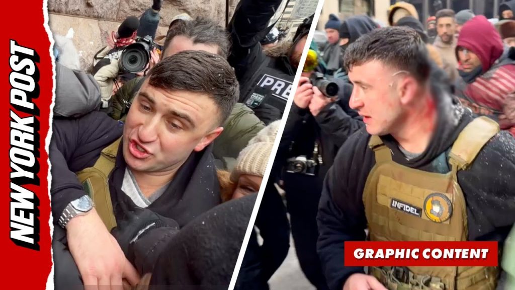 Influencer Jake Lang Attacked and Bloodied by Anti-ICE Protestors in Minneapolis