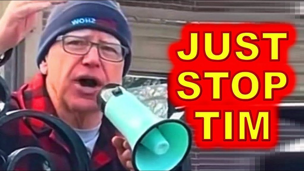 Tim Walz INCITES Crowd to CAUSE “trouble” Yesterday at Governor Mansion…