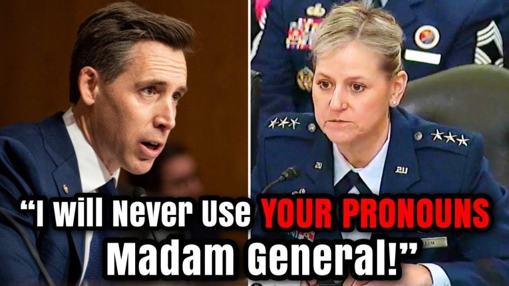 Josh Hawley HUMILIATES Leftist General as Pronoun Ideology BACKFIRES On Live TV