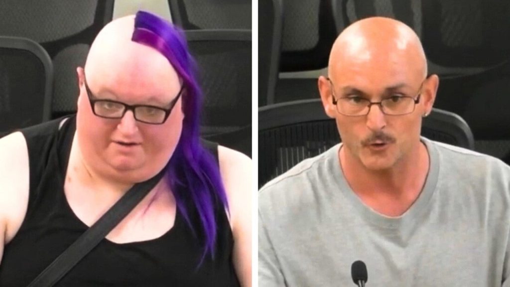 Purple Hair Trans Person VS Man Who’s Had Enough.