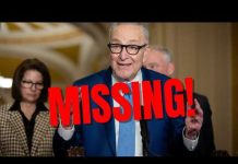 Schumer Has Gone Missing – Nowhere To Be Found